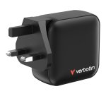 Verbatim Mini GaN Charger 100W Universel Noir Secteur Charge rapide Intérieure