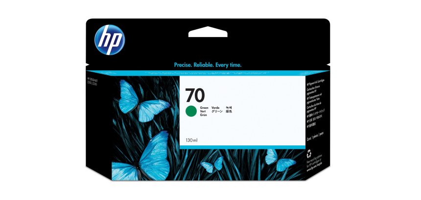 HP 70 - green - original - DesignJet - ink cartridge