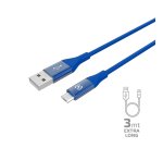 Celly USBMICROCOL3MBL cavo USB 3 m USB A Micro-USB B Blu