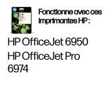 HP 903 Pack de 4 cartouches d'encre Noir/Cyan/Magenta/Jaune authentiques