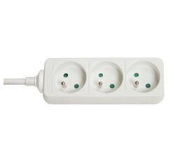 Lindy Multiprise 3 prises FR, blanc