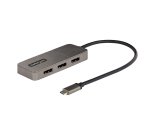 StarTech.com Adaptateur Multi-Moniteur USB-C 3 ports, Hub USB-C vers 3x DP 1.4 MST, Splitter 4K 60Hz DP pour PC, HDR, Câble Extra-Long