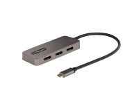 StarTech.com Adaptateur Multi-Moniteur USB-C 3 ports, Hub USB-C vers 3x DP 1.4 MST, Splitter 4K 60Hz DP pour PC, HDR, Câble Extra-Long