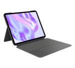 Logitech Combo Touch, funda con teclado, iPad Pro 13 pulgadas (M4)(2024) - Teclado retroiluminado extraíble con soporte abatible, escritura cómoda, modo multiuso, Disposición QWERTY Español - Grafito