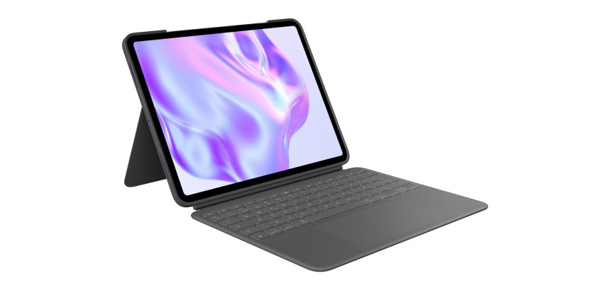 Logitech Combo Touch, funda con teclado, iPad Pro 13 pulgadas (M4)(2024) - Teclado retroiluminado extraíble con soporte abatible, escritura cómoda, modo multiuso, Disposición QWERTY Español - Grafito