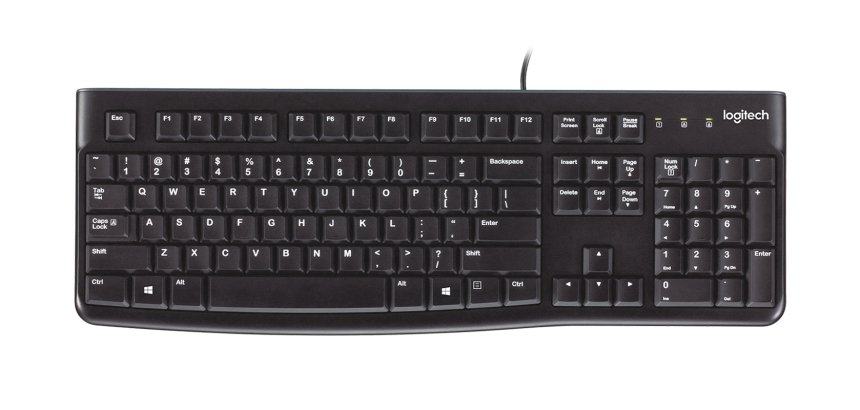 Logitech Keyboard K120 for Business tastiera Universale USB QWERTY Inglese Nero