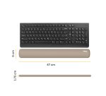 Fellowes Keyboard Wrist Rest Breyta Keyboard Wrist Support with Antibacterial Protection Ergonomic Wrist Support Sand