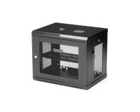 StarTech.com Armoire Réseau Murale 9U à 2 Montants avec Étagère 1U, Baie Serveur Murale 19" pour Données/Réseau/AV/Électronique/Équipement IT, Petite Armoire Rack Ventilée