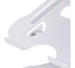 StarTech.com Laptop Stand for Desk, Ergonomic Laptop Stand Adjustable Height, Aluminum, Portable, Supports up to 22lb (10kg), Foldable Laptop Holder for Desk - Angled Notebook Computer Riser/Lift