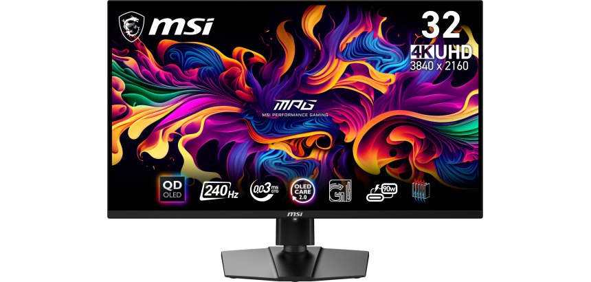 MSI MPG 321URX QD-OLED Monitor PC 80 cm (31.5") 3840 x 2160 Pixel 4K Ultra HD Nero