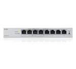 Zyxel GS1200-8HPV3 Géré L2 Gigabit Ethernet (10/100/1000) Connexion Ethernet, supportant l'alimentation via ce port (PoE) Bureau Gris