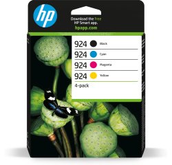HP 924 CMYK Original Ink Cartridge 4-Pack