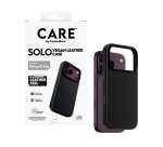 PanzerGlass CARE™ by ® Solo Vegan Leather Case Black w. MagSafe iPhone 18 Pro | 17 Pro protective phone cover Black Case