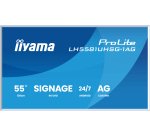 iiyama LH5581UHSG-1AG Écran d'affichage dynamique Écran plat de signalisation numérique 138,7 cm (54.6") Wifi 500 cd/m² 4K Ultra HD Blanc Intégré dans le processeur Android 24/7