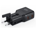 Celly MULTIPLUGSL45W Caricabatterie per dispositivi mobili Cuffie, Smartphone, Tablet Nero AC Ricarica rapida Interno