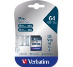 Verbatim PRO - flashgeheugenkaart - 64 GB - SDXC UHS-I
