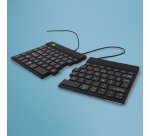 R-Go Tools Clavier ergonomique R-Go Split Break v2 avec logiciel de pause, clavier ergonomique divisé, AZERTY (FR), Filaire, noir