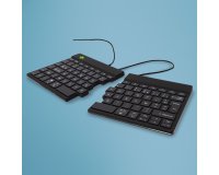 R-Go Tools Clavier ergonomique R-Go Split Break v2 avec logiciel de pause, clavier ergonomique divis&eacute;, AZERTY (FR), Filaire, noir