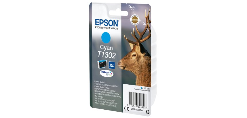 Epson Stag T1302 DURABrite Ultra Single Cyan Ink