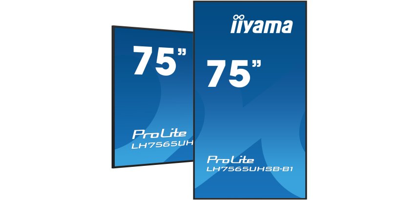 iiyama LH7565UHSB-B1 Écran d'affichage dynamique En forme de kiosk 189,2 cm (74.5") LED Wifi 800 cd/m² 4K Ultra HD Noir Intégré dans le processeur Android 11 24/7