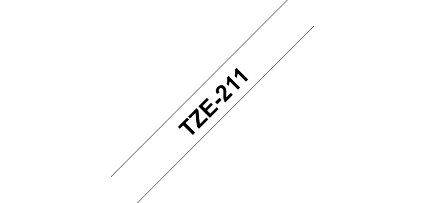 Brother TZe-211 nastro per etichettatrice Nero su bianco