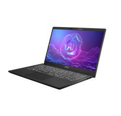 MSI Modern 15 H AI C2HMG-288FRNN Intel Core Ultra 5 225H Ordinateur portable 39,6 cm (15.6") Full HD 16 Go DDR5-SDRAM 512 Go SSD Wi-Fi 6E (802.11ax) Windows 11 Pro Noir AZERTY Français