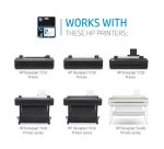 HP Cartouche d'encre DesignJet 712, noir, 38 ml