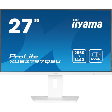 iiyama ProLite XUB2797QSU-W2 écran plat de PC 68,6 cm (27") 2560 x 1440 pixels Quad HD LED Blanc