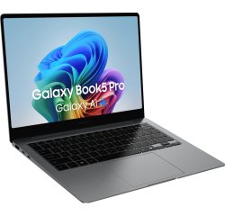 Samsung Galaxy Book5 Pro Intel Core Ultra 7 256V Laptop 35,6 cm (14") Touchscreen WQXGA+ 16 GB LPDDR5x-SDRAM 512 GB SSD Wi-Fi 7 (802.11be) Windows 11 Home Grijs