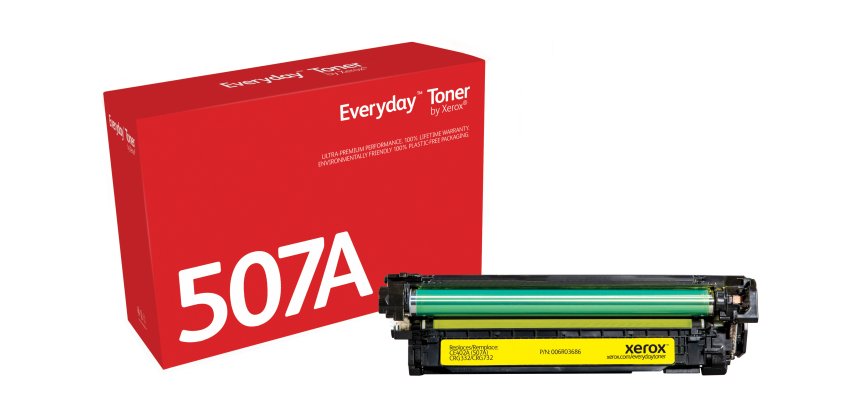 Toner Everyday™ _OEM_NAME_ Jaune de Xerox compatible avec HP 507A (CE402A), Capacité standard