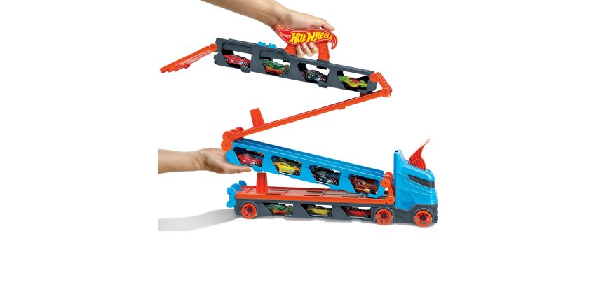 Hot Wheels City HW Camion 2in1 Trasport+Pista