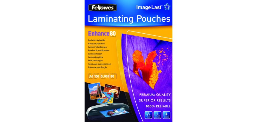 Fellowes Pochettes ImageLast A4 80 microns - Paquet de 100