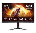 AOC G4 CQ27G4Z2P Monitor PC 68,6 cm (27") 2560 x 1440 Pixel Quad HD LCD Nero, Rosso
