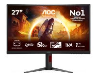 AOC G4 CQ27G4Z2P Monitor PC 68,6 cm (27") 2560 x 1440 Pixel Quad HD LCD Nero, Rosso