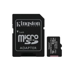Kingston Technology Canvas Select Tarjeta micSDXC Plus 100R A1 C10 de 512 GB + ADP