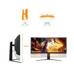 AOC G4 CU34G4ZCA écran plat de PC 86,4 cm (34") 3440 x 1440 pixels Wide Quad HD Noir, Rouge