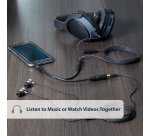 StarTech.com 6in Stereo Splitter Cable - 3.5mm Male to 2x 3.5mm Female