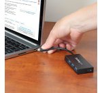 StarTech.com Hub USB 3.2 Gen 1 (5Gbps) à 4 ports - Concentrateur USB-C vers 1x USB-C 3x USB-A
