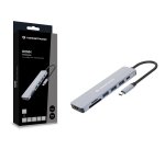 Conceptronic DONN19G 7-in-1 USB 3.2 Gen 1 Docking Station, HDMI, USB-A 3.0 x 3, SD, TF/MicroSD, 100W USB PD