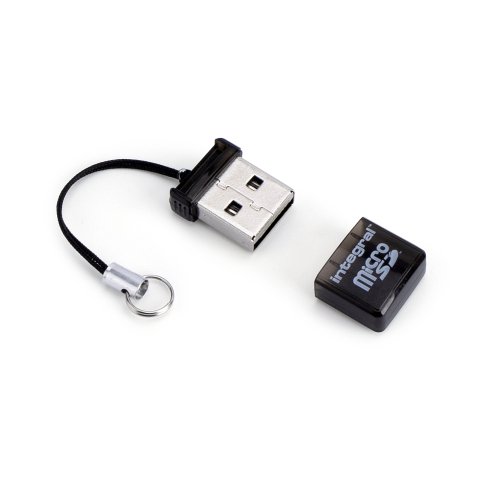 Integral INCRMSDMINIUSB lecteur de carte mémoire USB 2.0 Noir