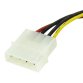 Cable Adaptador de 15cm de Alimentación MOLEX LP4 4 Pines a SATA 15 Pines