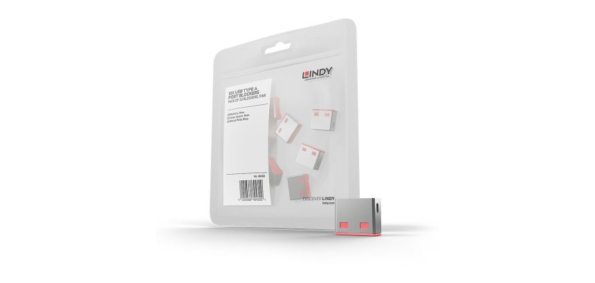 Lindy Bloqueurs de ports USB A, 10 pièces, Rose