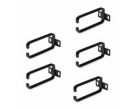 StarTech.com Lot de 5 Crochets à Anneau en D pour la Gestion des Câbles dans les Baies de Serveurs 1U Verticales (4,5 x 10cm); Organiseur de Câbles pour Montage en Rack Réseau; Système de Gestion des Câbles pour Armoires de 19" et 10"