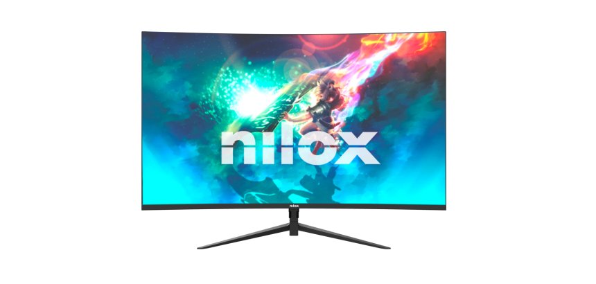 Pantalla Monitor Curvo 61 cm 24" Gaming Nilox VA, HDMI y DP, 1920 x 1080 Pixeles