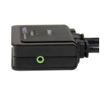 StarTech.com Switch KVM cavo HDMI USB 2 porte con audio e switch remoto – Alimentazione USB