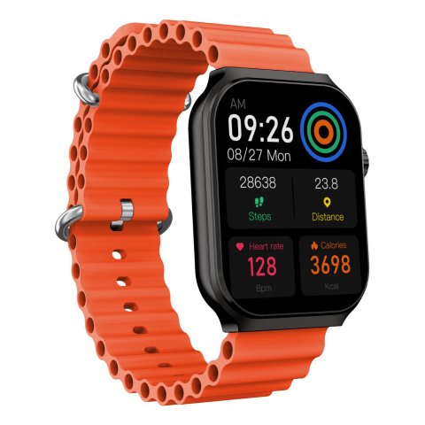 Celly TRAINERULTRABK Relojes inteligentes y deportivos 5,13 cm (2.02") Digital 320 x 320 Pixeles Pantalla táctil Negro