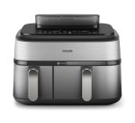 Philips 5000 series NA555/00 fryer Double 9 L Stand-alone 2750 W Hot air fryer Silver
