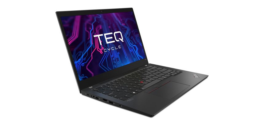 Teqcycle Lenovo Thinkpad T14s G2 Intel® Core™ i5 i5-1145G7 Ordinateur portable 35,6 cm (14") Full HD 16 Go LPDDR4x-SDRAM 256 Go SSD Windows 11 Pro Noir Français