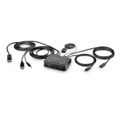 StarTech.com C2-D46-UAC-CBL-KVM commutateur écran, clavier et souris Noir