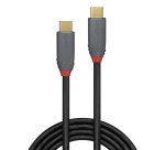 Lindy Câble USB 3.2 type C vers C, 20Gbit/s, 100W, PD, Anthra Line, 1m